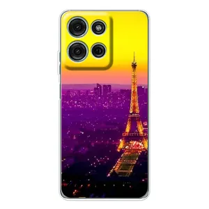 Чехол с Эйфелевой башней на Motorola Moto G15 (Яркая башня)