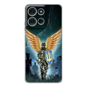 Патриотический Чехол для Motorola Moto G15 (ЗСУ з крильями)