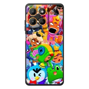 Силиконовый Чехол на Motorola Moto G17 Power с картинкой Brawl Stars (Brawl-Stars)