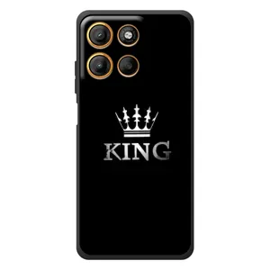 Чехол (Корона на чёрном фоне) для
Мо Motorola Мо Г17 Павер
(KING)