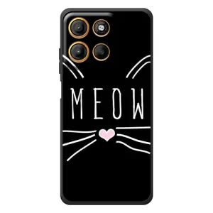 Бампер с изображением Котиков для
Мо Motorola Мо Г17 Павер
(КОТИК MEOW)