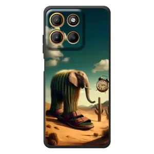 Чехол с мемами тралалело тралала для Motorola Moto G17 Power (Лирили ларила)