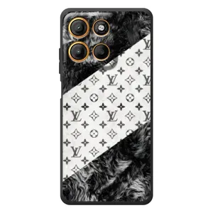 Чехол Стиль Louis Vuitton на Motorola Moto G17 Power (LV на белом)