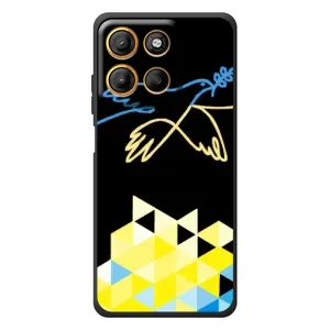 Чехол на Motorola Moto G17 Power Украинский дизайн (Мир для Украины)