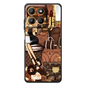 Чехол Стиль Louis Vuitton на Motorola Moto G17 Power (Мода Луи Виттон)