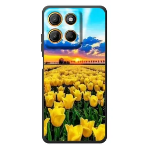 Чехлы с картинкой (Тюльпаны) на 

Мо Motorola Мо Г17 Павер 
 (Желтые тюльпаны)
