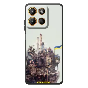 Чехлы на военную тематику для Motorola Moto G17 (Азовсталь)