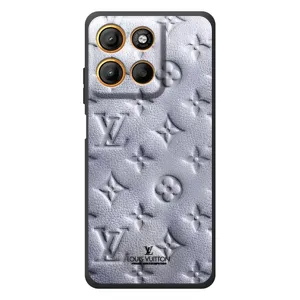 Текстурный Чехол Louis Vuitton для Моторола Мото Ж17
(Белый ЛВ)