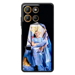 Чехлы с принтом для Motorola Moto G17 Футболист (футболист Холанн)