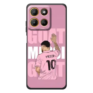Чехлы Лео Месси в Майами на Motorola Moto G17 (GOAT MESSI)