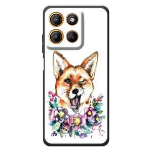 Чехол с Лисичкой для Motorola Moto G17 (Хитрая лиса)