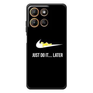 Силиконовый Чехол на Motorola Moto G17 с картинкой Nike (Later)