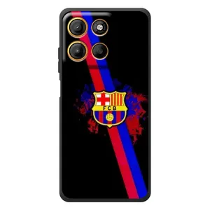 Чехол для Motorola Moto G17 (Барселона) (Лого Барсы)