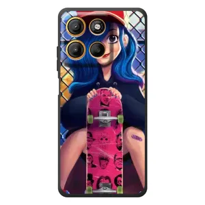 Чехол с картинкой Модные Девчонки Motorola Moto G17 (Модная девушка)