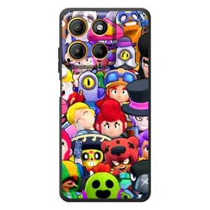 Силіконовый Чохол на Motorola Moto G17 з картинкою Brawl Stars (Персонажі)