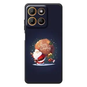 Чехол Санта Клаус для Motorola Moto G17 (Подарки от Санты)
