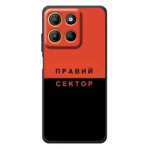Чехлы УПА (Красно-Чёрный) на Motorola Moto G17 (Правый Серктор)