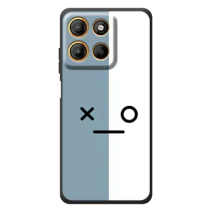 Силиконовые Чехлы (смешные стикеры) для Motorola Moto G17 (Серо-белый)