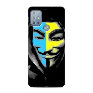 Чехол с Украинской символикой на Моторола Мото джи 20 (Анонимус патриот)
