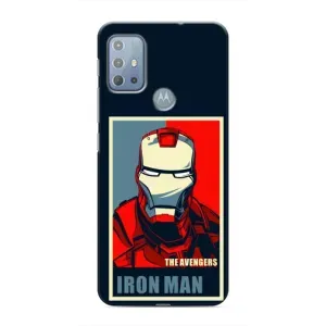 Чехол Супергерой Железный человек на Motorola MOTO G20 (Art Iron man)