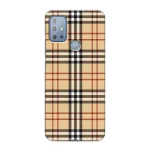Чехол с Брендами одежды на Моторола Мото джи 20 (Burberry стиль)
