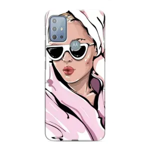 Чехол с картинкой Модные Девчонки Motorola MOTO G20 (Девушка в халате)