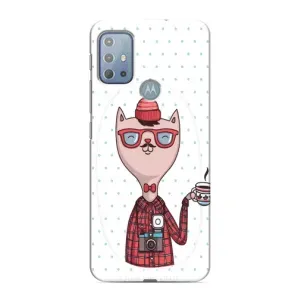 Чохол на тематику: Коти для Motorola MOTO G20 (Кіт аристократ)