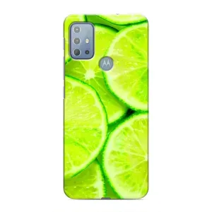 Чехол с изображением вкусной еды для Motorola MOTO G20 (Лайм)