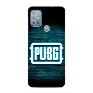 Чехол (TPU) с картинкой "Лого Пабг" на Моторола Мото джи 20 (Лого PUBG)