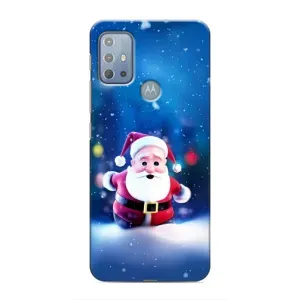 Чехлы на Новый Год Motorola MOTO G20 (Маленький Дед Мороз)