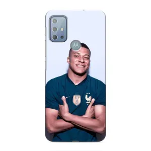 Чехол (TPU) с Футболистом на Motorola MOTO G20 (Мбаппешичка)