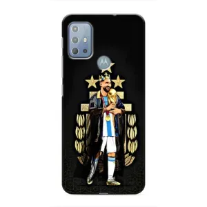 Чехлы Лео Месси Аргентина для Motorola MOTO G20 (Месси король)