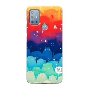 Силіконовий чохол з котиком для Motorola MOTO G20 (Mew)