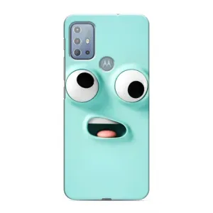 Силиконовые Чехлы (смешные стикеры) для Motorola MOTO G20 (Забавное мятное лицо)