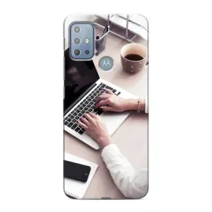 Силиконовый бампер (Работники) на Motorola MOTO G20 (Офисный работник)