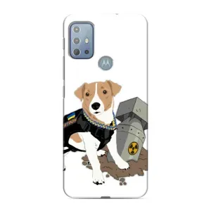 Чехол с принтом Собаки Патрон для Motorola MOTO G20 (Пёс Патрон с ракетой)