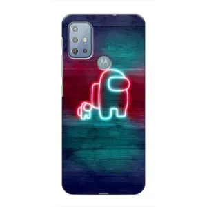 Чехол "Амонг Ас" для Моторола Мото джи 20 (С питомцем)