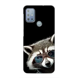 Силіконовий Чохол з Энотами  на Motorola MOTO G20 (Стильний Єнот)