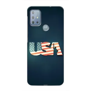 Чехол Флаг USA для Motorola MOTO G20 (USA)