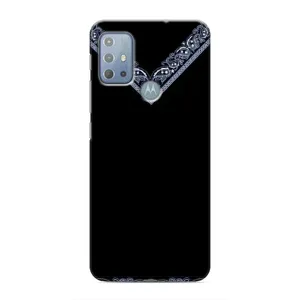 Силиконовый Чехол на Motorola MOTO G20 (Воротник вышиванки)