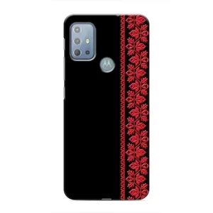 Силиконовый Чехол на Motorola MOTO G20 с картинкой Вышиванки