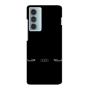 Силиконовый бампер с картинкой машины на Motorola MOTO G200 (Силует Audi)