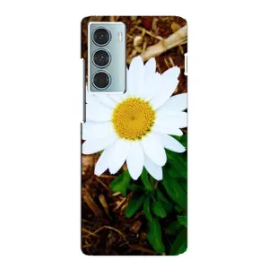 Чехол с ромашками на Motorola MOTO G200 (Белая ромашка)