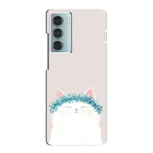Чехол на тематику: Коты для Motorola MOTO G200 (Белый котик)