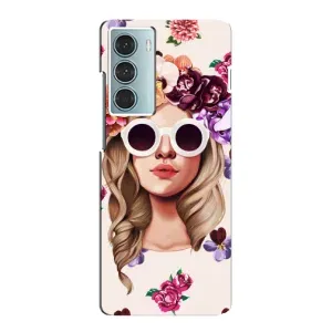 Чехол с картинкой Модные Девчонки Motorola MOTO G200 (Девушка в очках)