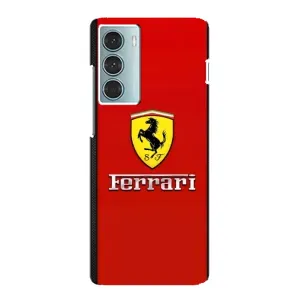 Силиконовый бампер с картинкой машины на Motorola MOTO G200 (Ferrari Logo)