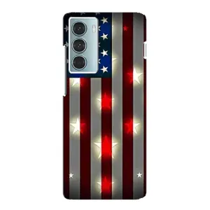 Чехол Флаг USA для Motorola MOTO G200 (Флаг США 2)