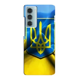 Чехол с картинкой (Патриотический ГЕРБ) на Motorola MOTO G200 (Герб и Флаг Украины)