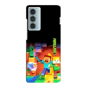 Чехлы для Motorola MOTO G200 (Персонажи Майн Крафт) (Герой Майнкрафт)