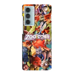 Силиконовый чехол с принтом Зоотрополіс для Motorola MOTO G200 (Коллаж героев)
